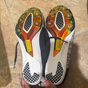 Under Armour Black and Gray Track Shoes